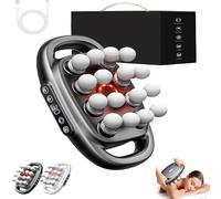 Massageer for Pain Relief, 2025 Upgrade 16 Head Massage Gun Deep Tissue with 3 Modes & 30 Levels, Massager Gun for Back, Shoulders, Legs, Foot, Body (Grey)