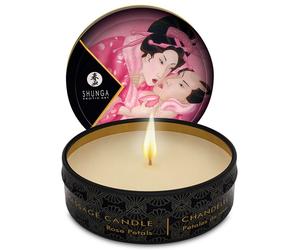 Massagekerze Shunga Mini Caress by Candlelight Rosen 30 ml