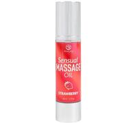 Secretplay Huile de massage érotique - Texture subtile et glissante - Parfum fraise - 50 ml