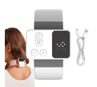 Massager Cou Chauffé - Stimulateur Musculaire Ems Avec 4 Modes, Thérapie pour Cou Portable Réglable, Dispositif de Massage Analgésique, Gadget Compact Rechargeable | pour A