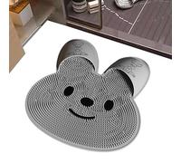 Massager De Pied De Douche - Tapis De Bain Design Lapin, Tapis De Roche Arrière, De Prise Souple | Texture en Silicone Nettoyant Profonde, Circulation Stimulante