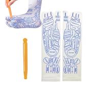 Massager,Veste élastique avec carte des points - pour massage des pieds pour femmes et hommes | Pour mère femme âgée Séjour chambre à coucher et voyage