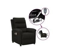 vidaXL Massagestoel elektrisch stof zwart3098977 Noir