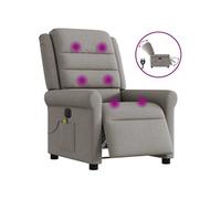 Massagestoel elektrisch verstelbaar stof taupe3303311