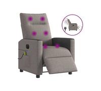 Massagestoel elektrisch verstelbaar stof taupe3324050