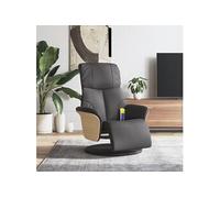 Fauteuil Inclinable de Massage Repose-pieds Chaise Marron Similicuir vidaXL