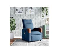 Massagestoel verstelbaar stof blauw4104823