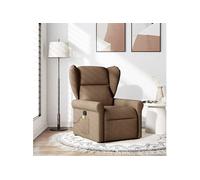 vidaXL Massagestoel verstelbaar stof bruin4015670 Marron G