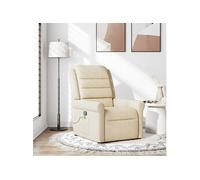 Massagestoel verstelbaar stof crÃmekleurig4015654