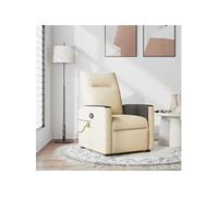 Massagestoel verstelbaar stof crÃmekleurig4104836