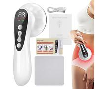 Massageur Anti-cellulite, Nouveau Modèle 2025 Portable, Massageur À Main pour le Corps, 3 Modes et 10 Niveaux de Régulation, Massage Vibratoire et Mode Chauffant, pour Abdomen, Taille, Bras