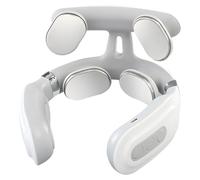 Massageur cervical 2.0, 4 têtes, pulsation et 8 techniques, 3 niveaux d'intensité, forme adaptée au cou, chaleur intégrée, masseur portable pour apaiser la douleur cervicale persistante