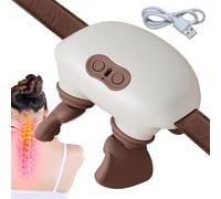 Massageur Cervical | Outil De Détente Tissus Profonds,Massageur Cervical Avec Chaleur à 2 Modes,pour Voyage Pause Exercice Routine Quotidienne Coucher Étude Long Trajet W nd Vacances