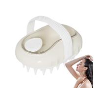 Massageur Cuir Chevelu, Brosse Stimulante pour Cuir Chevelu avec Shampooing, Brosse Silicone Nettoyage Profond Lavage Cheveux Maison Bain Voyage