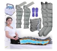 Massageur de Jambes à Compression d’Air Professionnel | Drainage Lymphatique 6 Zones | Système de Récupération Musculaire | Réglable pour Douleurs, Jambes Sans Repos & Mauvaise Circulation