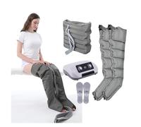 Massageur de Jambes à Compression d'Air 6 Chambres - Drainage Lymphatique et Amélioration de la Circulation - Système de Récupération Corporelle avec Pression Réglable - Appareil de Thérapie