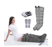 Massageur de Jambes à Compression d'Air 6 Chambres - Drainage Lymphatique et Amélioration de la Circulation - Système de Récupération Corporelle avec Pression Réglable - Appareil de Thérapie