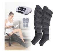 Massageur de Jambes à Compression d'Air 6 Chambres - Drainage Lymphatique et Amélioration de la Circulation - Système de Récupération Corporelle avec Pression Réglable - Appareil de Thérapie
