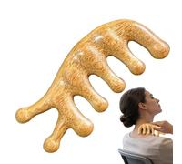 Massageur En Bois Pour Le Cuir Chevelu,Peigne À Dents Larges De Soin Des Cheveux - Massageur De Tête - Pour Les Femmes Et Les Hommes Relaxation Du Cuir Chevelu Soins Personnels Avec Stimulation