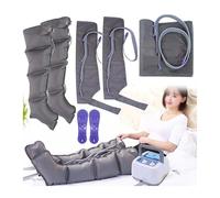 Massageur par Compression d’Air avec Poches à Air Réglables，Massage Électrique Silencieux pour Réduction de la Fatigue et Amélioration Circulation Sanguine des Jambes, Bras et Ceinture
