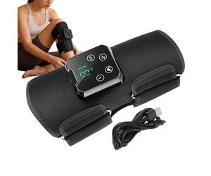 Massageur par compression pour mollets | Sans fil avec minuterie et 3 modes | Massageur anti-jambes sans repos à air comprimé - Idéal pour Sportifs, Seniors, Voyages, Maison & Bureau