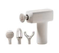 Massageur Tissus Profonds - Appareil de Relaxation des Fascias | Massageur Musculaire Rechargeable Silencieux avec 4 Têtes pour la Salle de Sport, le Sport, la Maison, les Voyages et le Lieu de Travai