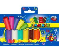 Masse de flamants roses en plastique coloré - 10 blocs créatifs pour jouer et créer Parfait pour les enfants et les artistes de tous âges