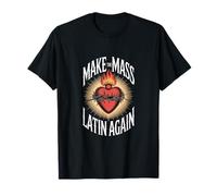 Masse Latine Sacré-Cœur Traditionnel Catholique T-Shirt