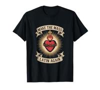 Masse Latine Sacré-Cœur Traditionnel Catholique T-Shirt