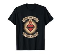 Masse Latine Sacré-Cœur Traditionnel Catholique T-Shirt