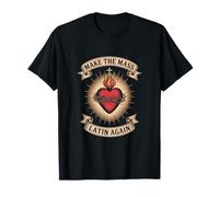 Masse Latine Sacré-Cœur Traditionnel Catholique T-Shirt