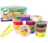 Masse plastique en gobelets 12 couleurs