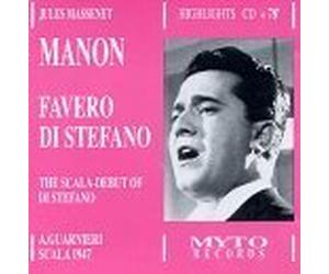 Massenet: Manon Highlights (The Scala Debut of Di Stefano) by Massenet