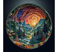 Masseruon Puzzle de 1000 pièces pour adultes, 67,6 x 67,6 cm - Puzzle ciel caverne pour adultes, puzzles plats de 1000 pièces avec effet visuel 3D une fois terminé, jeux de puzzles pour adultes