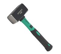 Massette 1250 g avec manche en fibre de verre 2K par WIESEMANN 1893 | gamme ENFORCE | tête forgée et trempée par induction | 80546