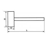 MASSETTE MANCHE FRENE VERNI 25 MM SAM - 320-28D