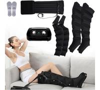 Masseur à Compression d'Air, Botte De Pressothérapie Pour Jambes, Appareil De Drainage Lymphatique, Massage Jambes Circulation Lymphatique, Pression Temporelle Réglable