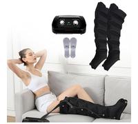 Masseur à Compression d'Air, Botte De Pressothérapie Pour Jambes, Appareil De Drainage Lymphatique, Massage Jambes Circulation Lymphatique, Pression Temporelle Réglable