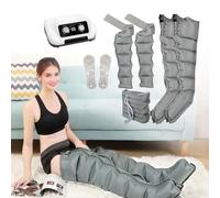 Masseur à Compression d'air pour Jambes/Bras/Taille, Pressothérapie Machine de Drainage Lymphatique De Pression d'air soulager la Douleur, Massage Et Relaxation, 2 legs+2 arm+1 waist