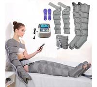 Masseur à Compression d'air pour Jambes/Bras/Taille, Pressothérapie Machine de Drainage Lymphatique De Pression d'air soulager la Douleur, Massage Et Relaxation, 2 legs+2 arm+1 waist