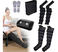 Masseur à compression d'air pour jambes et pieds, design à 6 cavités pour soulager la douleur et améliorer la circulation sanguine, pressothérapie et traitement du drainage lymphatique
