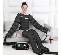 Masseur à compression d'air pour jambes et pieds, design à 6 cavités pour soulager la douleur et améliorer la circulation sanguine, pressothérapie et traitement du drainage lymphatique