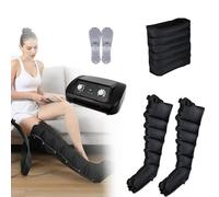 Masseur à compression d'air pour jambes et pieds, design à 6 cavités pour soulager la douleur et améliorer la circulation sanguine, pressothérapie et traitement du drainage lymphatique