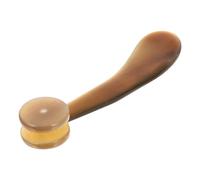 Masseur à Corne Ox Portable à Deux Roues, Outil Manuel Compact | Plaque de Grattage Multi-usage, Prise en Main Confortable, Couleur Marron, Format Facile à Transporter Couleur Aléatoire