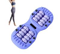 Masseur à rouleaux avec balles pour pieds | Masseur de Muscle Corps - Double Rouleau de Massage Relaxant sur les Jambes Dos Cou pour Hommes Femmes Plus âgés