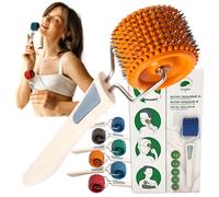 Masseur à rouleaux faciaux LYAPKO - réflexologie anti-âge Derma Roller d'acup...