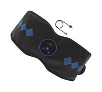 Masseur abdominal - Cuir + Électronique 110 cm - Masseur abdominal - 19 Niveaux d'intensité - Rechargeable par USB - Appareil de tonification corporelle pour la maison, le yoga, le spa, le fitness, le