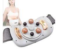 Masseur abdominal électrique, instrument pour frotter le ventre Bianstone avec protection contre la surchauffe, réglage de la force sur 3 niveaux pour la constipation, soulagement des ballonnements