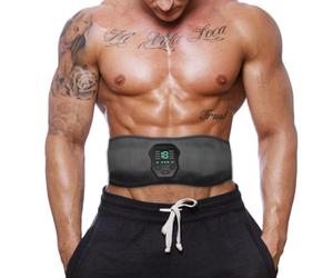 Masseur abdominal moulant corporel rechargeable avec télécommande | Ceinture abdominale avec 19 niveaux d'intensité pour gymnastique, renforcement squats, modélisation, perte de poids