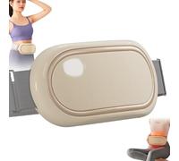 Masseur Abdominal Portable - Avec Vibrations Chauffantes, 6 Modes De Massage, 9 Niveaux D'intensité Et 3 Réglages De Chauffage - Chargement Type-C,Beige